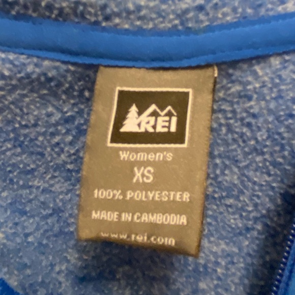 Rei, grey, zip up sweatshirt, sz sz - Picture 2 of 4